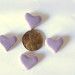50 handmade purple heart tiles