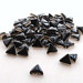 75 Glossy Black mini triangle tiles