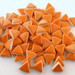 75 Glossy Neon Orange mini triangle tiles