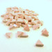 75 glossy pink mini triangle tiles
