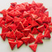 75 Neon Red triangle tiles