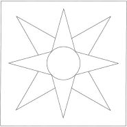 Mosaic sun pattern number 2