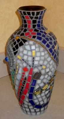 Abstract Mosaic Vase