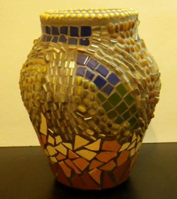 Abstract Mosaic Vase