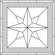 Eight Point Compass Rose pattern number 2