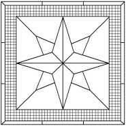 Eight Point Compass Rose pattern number 2