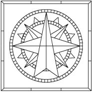 Sixteen Point Compass Rose pattern number 4