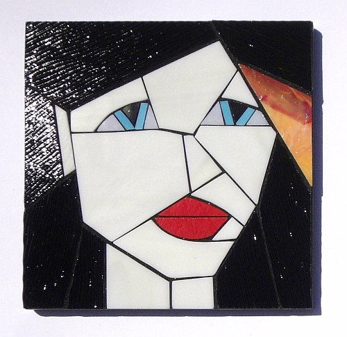 Blackie from the Girls series stained glass coasters