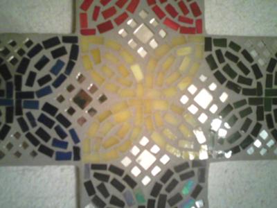 glass tile mosaic. Glass tile mosaic cross