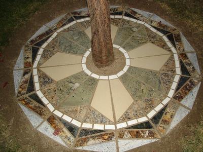 Granite Mosaic Under Tree