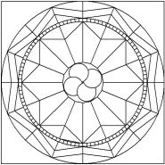 Pattern for Mosaic Medallion 3
