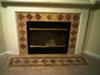 Tile fireplace