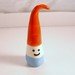 1 handmade ceramic gnome shaped tile