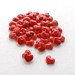 100 handmade micro ceramic heart shaped tiles