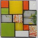 Small stained glass coasters with design number 6 Small stained glass coasters with design number 6