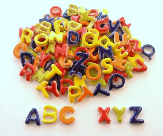 2 full sets of alphabet tiles, 52 letters