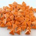 75 Glossy Neon Orange mini triangle tiles