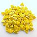 75 glossy neon yellow mini triangle tiles