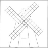 Mosaic Windmill pattern number 1