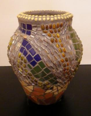 Abstract Mosaic Vase