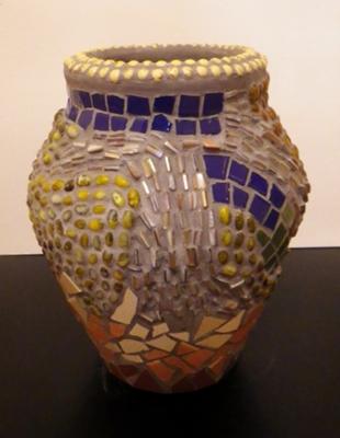 Abstract Mosaic Vase