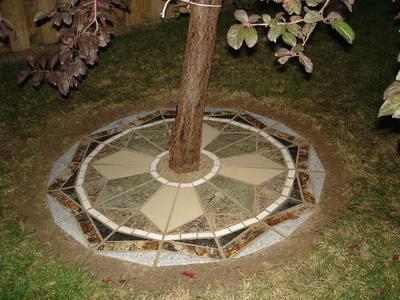 Granite Mosaic Under Tree