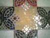 Glass tile mosaic cross